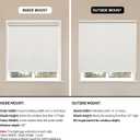 Sunoff Blackout Roller Shades Blinds Cordless for Windows Pull Down Room Darkening Door Blinds with Thermal Insulated Easy to Install for Living Room,Bedroom,Home,Office Bathroom Beige 25" W x 72" H