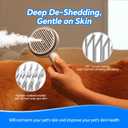 3-in-1 Pet Steam Brush for Dogs and Cats, Shedding & Grooming Comb for Long and Short Hair, Hair Removal with Spray and One-Click Release