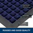 Smiry Front Door Mat Outside Entrance, Natural Rubber Doormat, 47x32 Inch