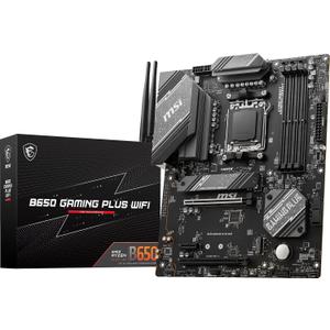 MSI B650 Gaming Plus WiFi Gaming Motherboard (AMD Ryzen 9000/8000/7000 Series Processors, AM5, DDR5, PCIe 4.0, M.2, SATA 6Gb/s, USB 3.2 Gen 2, HDMI/DP, Wi-Fi 6E, Bluetooth 5.3, 2.5Gbps LAN, ATX)