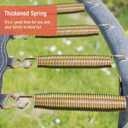 Tudomro Trampoline Springs Replacement - Heavy Duty Stainless Steel Weather Resistant Metal Trampoline Pulling Tool Accessories (5.5", Gold)