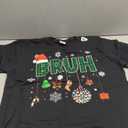 Bruh Christmas Green Plaid Boys Kids Girls Xmas Pajamas T-Shirt, Size L