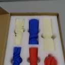 6 Pcs 2. 36-6. 89 Inch 4th of July Pillar Candles White, red and Blue Ribbed Decorative Candle Set Cute Soy Wax Scented Ribbed Patriotic Decor for Home