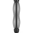 Countertop Paper Towel Holder, Premium Stainless Steel Kitchen Roll Holder with Double Ratchet Mechanism - Decorative for Kitchen, Bathroom, Farmhouse (Matte Black)