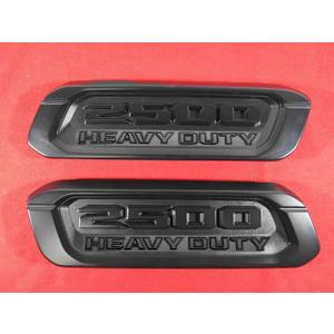 2pack OEM 2500 Heavy Duty Emblems Left Right Side Badges Hood 3D ABS Compatible with fits 2500 68632969AA 68362211AC (Black)