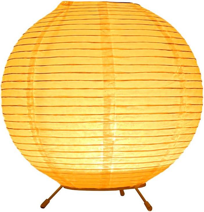 Fosinz Battery Operated Lamp Bedside Table Lamp Paper and Chrome Standing Lamp Room Decoration Festival Lantern Light Nightstand Desk Lamp Bedroom Dresser Living Kids Room College Dorm Coffee (7.87"x7.87"x7.87")