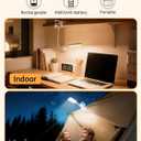 Clip on Light,9 Brightness+5 Color Clip on Lamp with 4000mAh Battery,450 Lumen Rechargeable Desk Lamp with Clamp,48 LED Reading Light for Bed,Cordless Reading Lamps for Bed/Headboard/Craft
