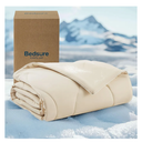 Bedsure Premium Cooling Blanket for Medium Dog - Q-MAX>0.5, Breathable Summer Washable Cold Pet Throw Blanket, Soft Durable Self Cooling Cat Mat for Hot Weather, Gentle Cream, 30x40