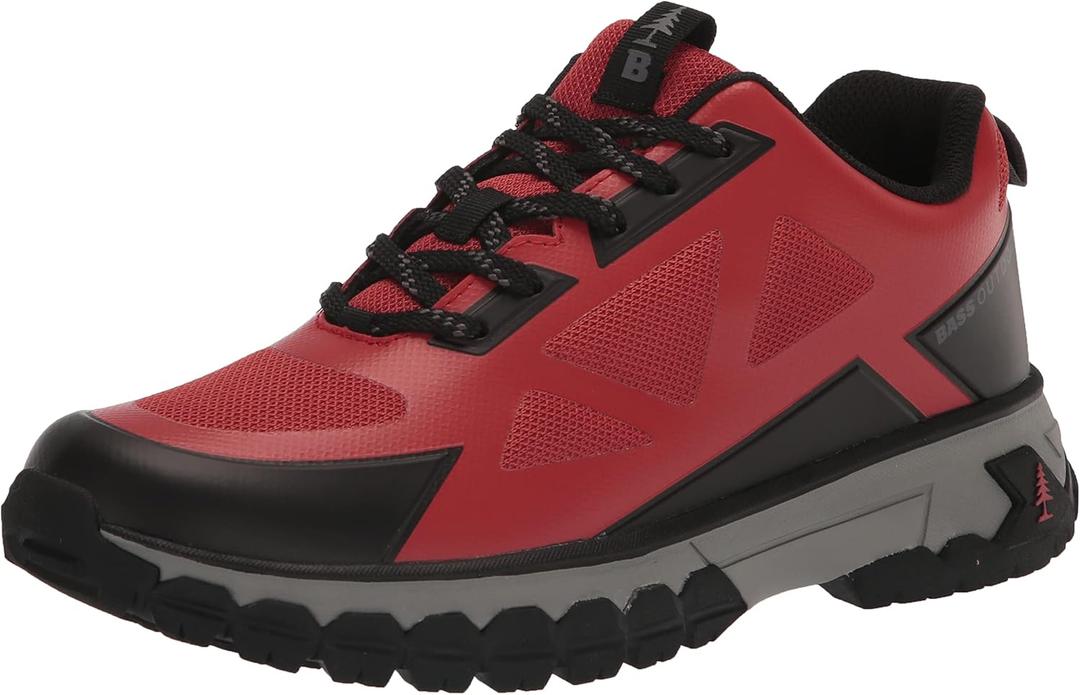 BASS OUTDOOR Women's Peak Seamless Hiking Shoes  Lace-up Trail Sneakers (5.5, Paprika)