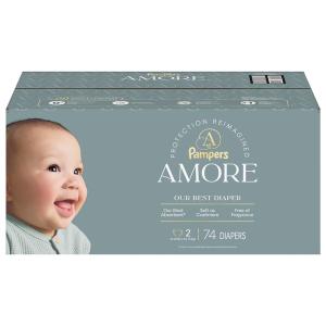 Pampers Amore Size 2 Baby Diapers 10-22 lb