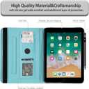 Case for Samsung Galaxy Tab S10 FE+/ S10 FE Plus 5G 13.1 2025,Premium PU Leather Cover with Auto Sleep Wake,Highland Cow with Daisies