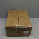 LAATOOREE Nightstands Set of 2, Small Side Table, Bedside Table with Fluted Door, Solid Wood Feet; Modern Mid-Century End Table for Bedroom, Small Space (Black)