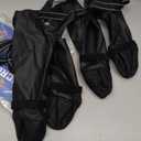 BECROWM Waterproof Dog Boots for Small/Medium Dogs Dog Paw Protectors Dog Suspender Boots AntiSlip Pet Shoes for Outdoor Walking, Reflective StayOn,DirtProof Comfortable Booties (Black, Medium)