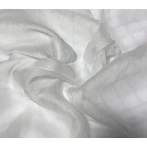 White - 100% Silk Crinkle Chiffon Fabric (1 Yard x 45" Wide Precut)