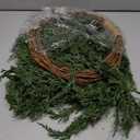 Real Touch Cedar Wreath 24 inch for Front Door Droop Faux Cedar Winter Christmas Wreaths Window Wreath Artificial Draping Pine Plant Green Large for Mantle Wall Indoor Outdoor Xmas Decoration