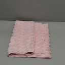 Artoid Mode Pink Soft Plush Faux Fur Jacquard Heart Valentine's Day Table Runner, Seasonal Kitchen Dining Table Decoration for Home Party Decor 13x72 Inch