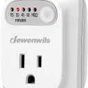 DEWENWILS Indoor Countdown Timer Outlet, 15/30/45/60min Settings, Auto Shut Off Safety Outlet for Curling Iron, Steam Iron, Cell Phone, 125V/15A Resistive/1000W Tungsten, Grounded, 3 Prong, 1/3 HP