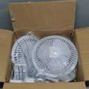 HealSmart Clip Fan, 6-Inch Grow Tent, Monkey Fan, Wall Mount With Adjustable 90 Angles, 15W, 2-Speeds Control, 2 Pack