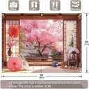 8x6ft Fabric Spring Cherry Blossoms Backdrop Japanese Sakura Garden Photography Background Room Courtyard Indoor Party Decorations Photo Banner Props