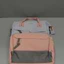 LOVEVOOK Laptop Backpack for Women, 15.6 Inch Work Business Backpacks Purse With Large Capacity, Waterproof Nurse Bag College Bookbag for School, Waterproof Casual Daypack for Travel (Pink-grey)