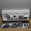 ZMISHIBO 72 inch Large Ceiling Fans with Lights and Remote, Indoor/Outdoor Black Modern Ceiling Fan for Kitchen Living Room Patio, 6 Speed Reversible Quiet DC Motor, 3 CCT, Dual Finish 8 Blades, Black & Walnut