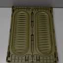 Collapsible Plastic Storage Basket Fordable Crate Organizer for Home Outdoor Office Organizing (Medium 1 pack,Beige)