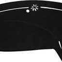 YOSRTER Dashboard Cover for Dodge Charger Accessories 2011-2021 2022 2023 Non-Slip Carpet Pad Dash Cover Mat No Glare UV Rays Blocker Sunshade Protector (Black Edge Red Trim