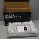 EATEX 8-Piece Deep Glass Casserole Dishes for Oven with Plastic Lids, Glass Baking Dishes for Oven, Rectangular Bakeware for Lasagna, Cooking, Leftovers, Kitchen, Freezer to Oven Dishwasher Safe (4 Pack)