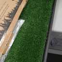 Dog Grass Large Potty Patch, Dog Litter Boxes Artificial Grass Bathroom Turf for Pet Training, Washable Puppy Pee Pad, Perfect Indoor/Outdoor Portable Potty Pet Loo (Tray system-41"X26.8")