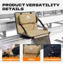 Stadium Seat with Back Support: Lightweight Foldable Bleacher Cushion for Outdoor,Sport Events,Picnic,Camping,Hiking (Army Blue)