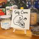 3 x Self Love GIfts for Women Men, Mental Health Self Care Gifts, Self Love Care Decor, Coffee Lover Frog Lover Gifts, Funny Frog Decor, Self Care