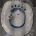 Pochik Sitz Bath for Toilet Seat Hemorrhoids and Postpartum Care, Yoni Steam Seat, Perineal Soaking, Collapsible, Flusher Hose, Drain Holes, Wider Seating Area - Blue