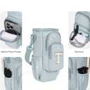 sportsnew Birthday Gifts for Women Personalized Initial Water Bottle Holder with Strap fits Most 40oz Tumbler with Handle Water Bottle Carrier Bag with Phone Pocket & Straw Topper Tumbler Accessories