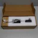 EDISHINE LED Table Lamp, Wooden Bedside Lamp with 3 Color Temperatures, Dimmable Square Nightstand Lamp for Bedroom Living Room, Complete Dark Rose Wood Color Base