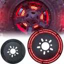 Spare Tire Brake Light Fit for Jeep Wrangler JK 2007-2018 & JL/JLU 2018+, LED 3rd Third Brake Light, Double Red Light