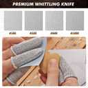 Wood Carving Tools Kit for Beginners 23pcs Hand Carving Knife Set Craft Engraving Supplies Include All-Purpose Cutting Knife and with Cut Resistant Gloves for Kids Adults Woodcrafts DIY