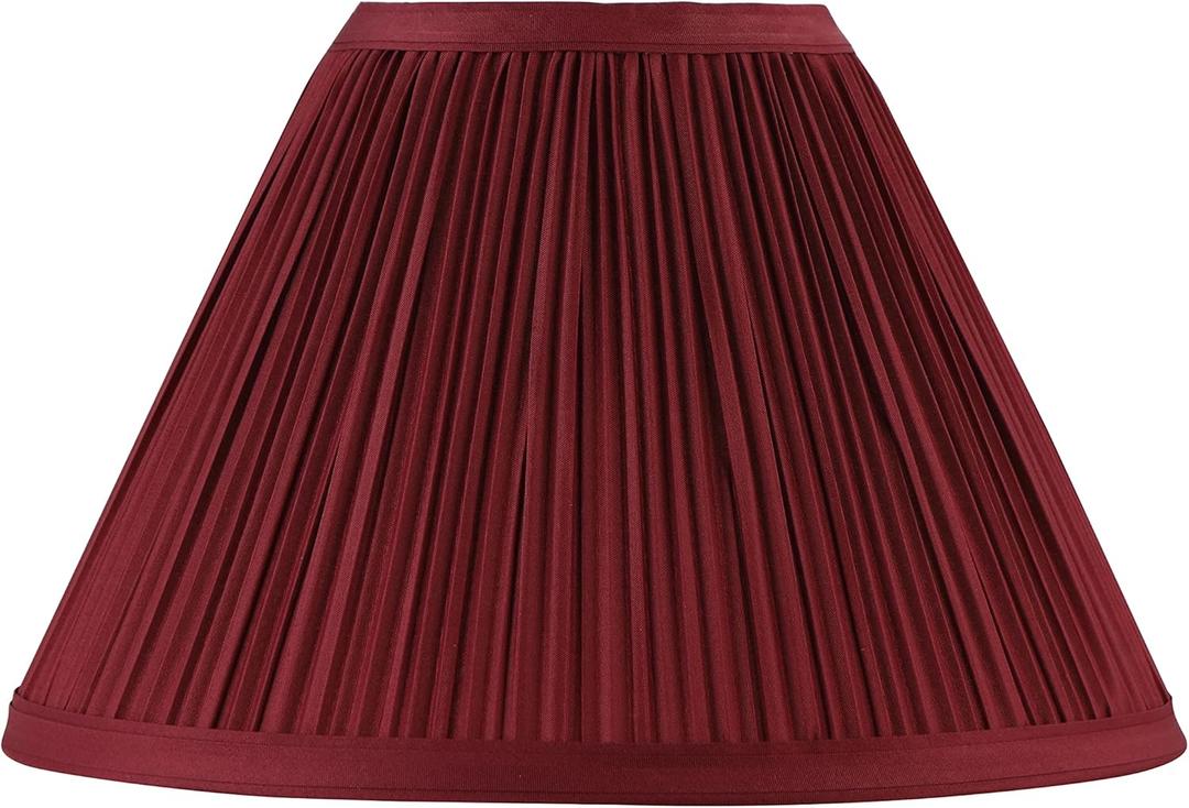 Aspen Creative 59174, Empire Uno Lamp Shade, Dark Mahogany, 4" Top x 10" Bottom x 7" Slant Height, Slip UNO 33mm