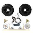 Bruce & Shark Rear Axle Assembly Complete Wheel Hub Kit for Go Kart Quad Trike Drift Bikes go kart wheels go kart rear axle kit