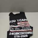 Evankin 250 Years America Shirt for Men, Patriotic 1776-2026 Tee | Semiquincentennial Independence Day T-Shirt with USA Flag, We the People 4th of July Freedom Tops (Black, L)