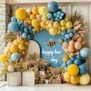 Brown White Balloon Garland Double Stuffed Dark Brown Beige Sand White Pearl Gold Balloon Arch Kit for Neutral Baby Shower Birthday Wedding Woodland Teddy Bear Party Decorations 