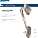 Schlage F60 ADD 622 GEO Addison Front Entry Handleset with Georgian Knob, Deadbolt Keyed 1 Side, Matte Black