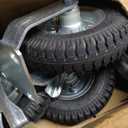 8 Inch Pneumatic Casters Wheels, Heavy Duty Casters Set of 4 with Brake, 1000 lbs Capacity, Locking Swivel Rubber Caster, Outdoor Caster Wheels for Workbench, Cart, Trolley and Wagon