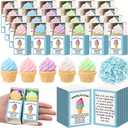 Wettarn 20 Sets Summer Presents Ice Cream Stress Balls with Boxes You are Awesome Party Favors for Employee Coworker Friends Office Positive Desk Decor Summer End of Years Gifts