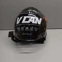 VCAN V88 3/4 Open Face Motorcycle Scooter Helmet ECE & DOT Approved, Black, XS