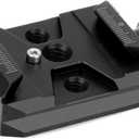 Koolehaoda Quick Release Plate Clamp Camera Mount Arca Swiss QR Clamp Adapter with 3/8"&1/4" Screw Hole Compatible with DSLR Camera Stabilizer Tripod Slider Gimbal Ball Head Monopod