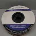 1000ft/300m OD-5mm Industrial TPU OS2 LC to LC Outdoor Armored Fiber Optic Cable, Duplex Single Mode Fiber Patch Cable, 9/125um Uniboot LC Fiber with Pulling Eye Kit Installed on one end (Black)