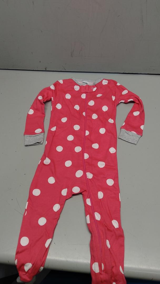 J JOYSAY pinkWhite Dots Baby One-Piece Footies Cotton Baby Clothing Rompers Pajamas Pjs for Girls Newborn 18M