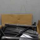 Elevated Dog Bed, Raised Outdoor Dog Bed Cot for Large Dogs, Waterproof for Indoor & Outdoor, Cooling Hammock Cot with Breathable Mesh, Black, 45 Inches