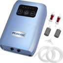 Aquarium Air Pump, USB Rechargeable Lithium Battery Powered Portable Air Pump for Fish Tanks, AC/DC Dual Mode Oxygen/Aerating Pump for Outdoor Fishing, Emergency, Power Cuts (For Aquarium up to 120 Gal)