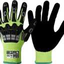 Work Gloves Men Women, A5 Cut Resistant Gloves, Impact Gloves, Heavy Duty Work Glove with Grip, Work Gloves (S)